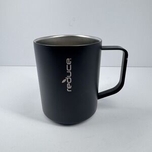 Reduce 14 oz Stainless Steel Insulated Coffee Mug Black Handle Travel Cup